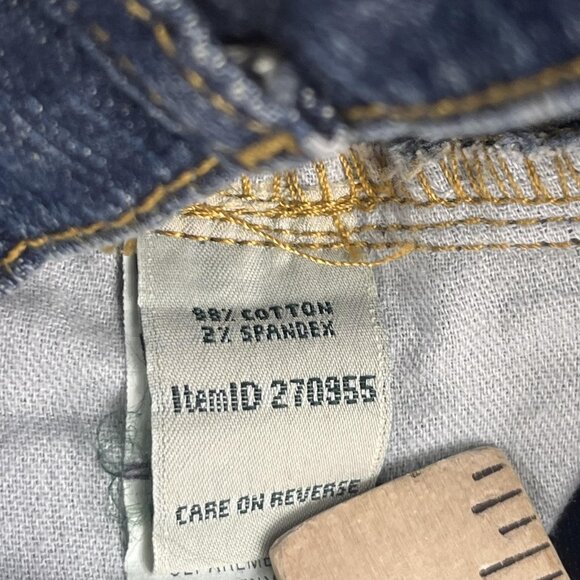 LL Bean Jeans Womens 12 Classic Fit Straight Leg Stretch Denim Pants Spandex - Picture 14 of 16